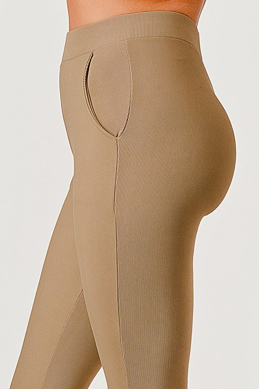 OTT60BX-PLUS SIZE OTTOMAN HIGH-RISE FLARE PANTS