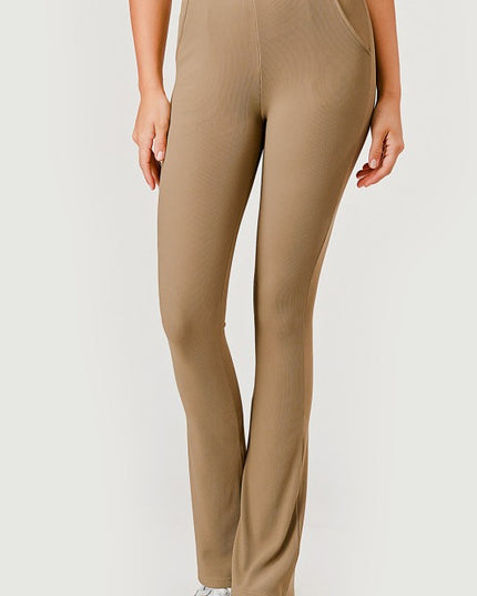 OTT60BX-PLUS SIZE OTTOMAN HIGH-RISE FLARE PANTS
