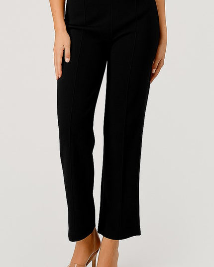 YC33X PLUS SIZE SOLID PLEATED PANTS