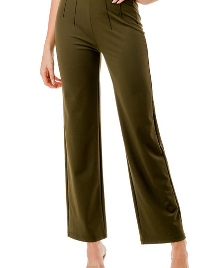 YC105 PLEATED WAIST DRESS PANTS