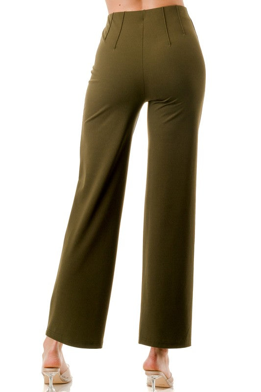 YC105 PLEATED WAIST DRESS PANTS