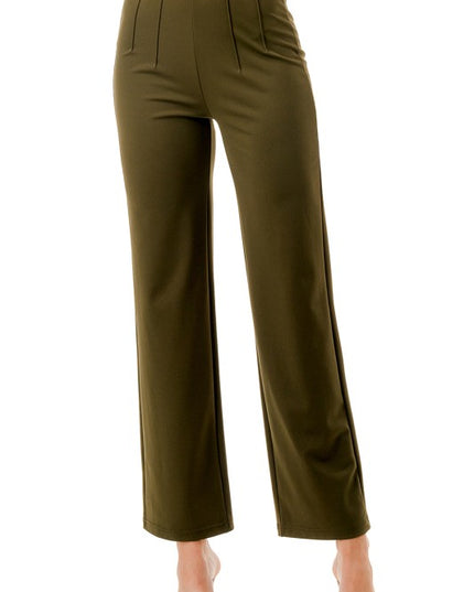 YC105 PLEATED WAIST DRESS PANTS