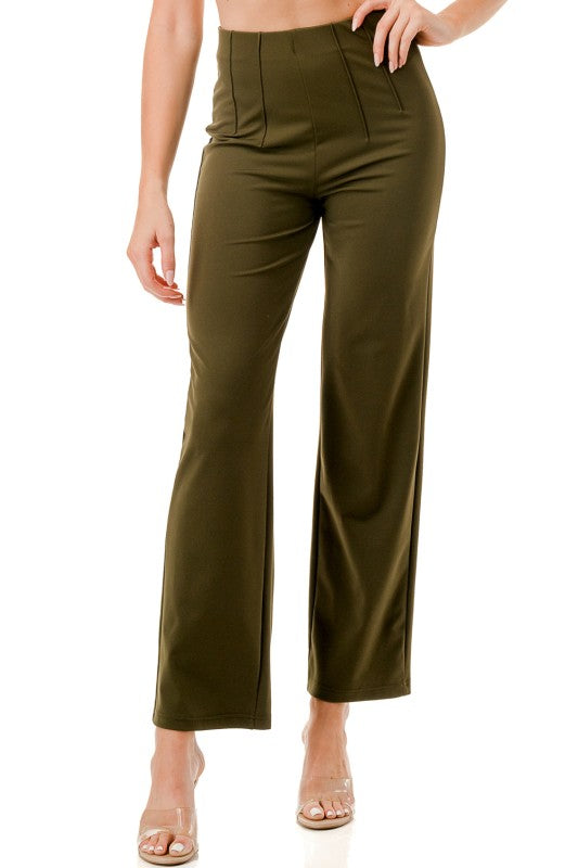 YC105 PLEATED WAIST DRESS PANTS