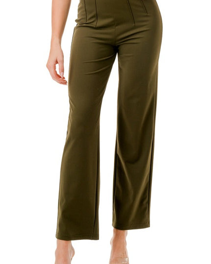 YC105 PLEATED WAIST DRESS PANTS