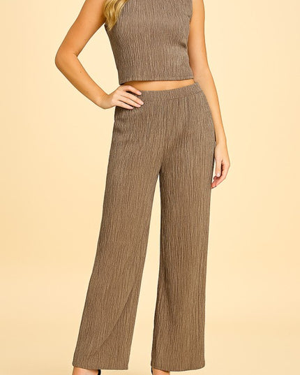 HK502X PLUS SIZE CRINKLE 2-PIECE SET