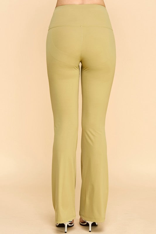 LG24-YOGA ACTIVE WORKOUT BUTT LIFT FLARE PANTS