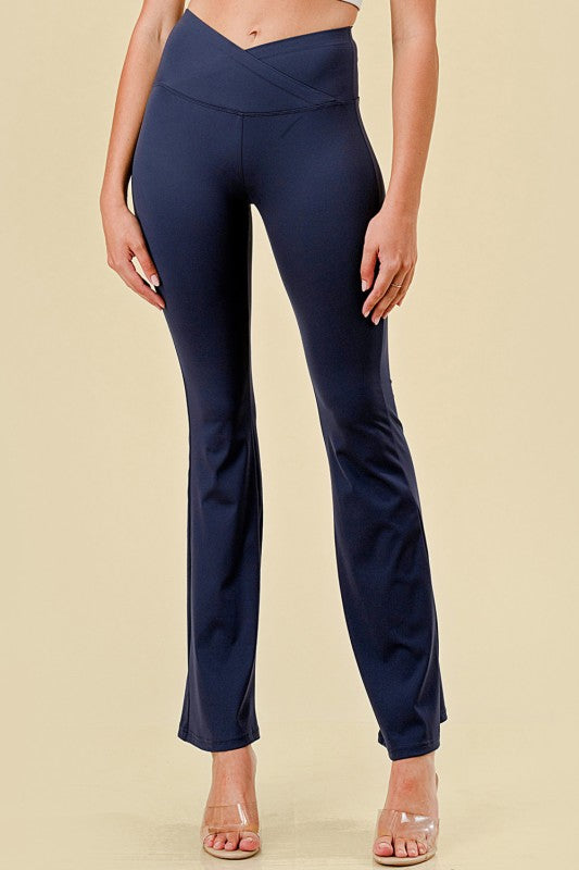LG24-YOGA ACTIVE WORKOUT BUTT LIFT FLARE PANTS