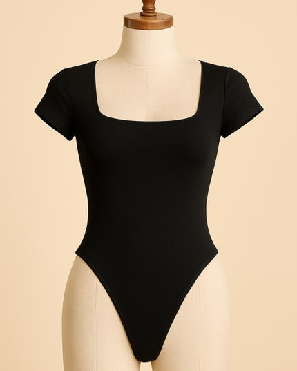 BST24 SQUARE NECK SHORT SLEEVE BODYSUITS