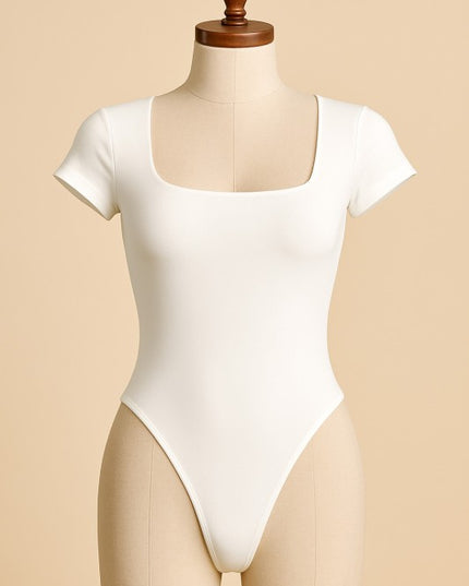 BST24 SQUARE NECK SHORT SLEEVE BODYSUITS
