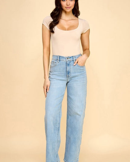 BST23 SCOOP NECK SHORT SLEEVE BODYSUITS