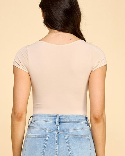 BST23 SCOOP NECK SHORT SLEEVE BODYSUITS