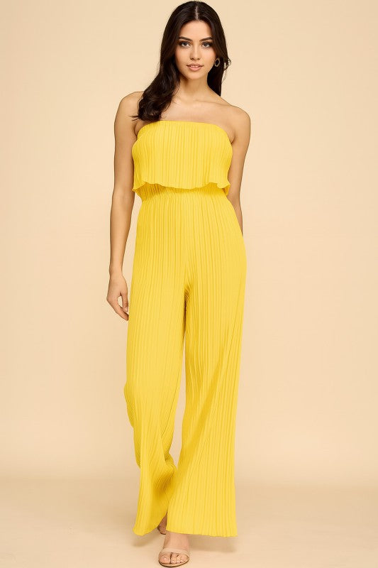 JP903 PLEATED JUMPSUITS