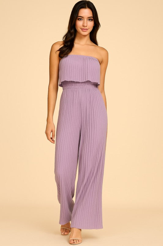 JP903 PLEATED JUMPSUITS