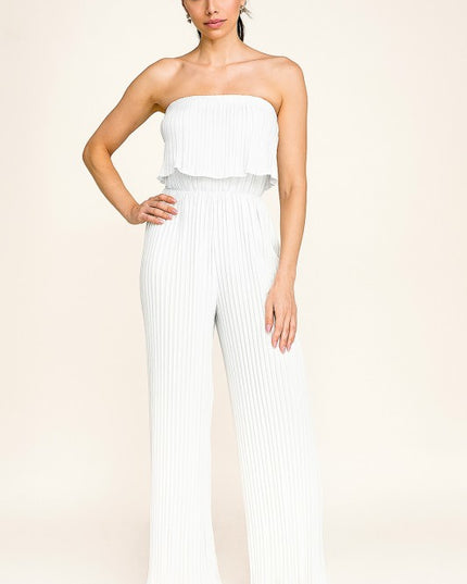 JP903 PLEATED JUMPSUITS