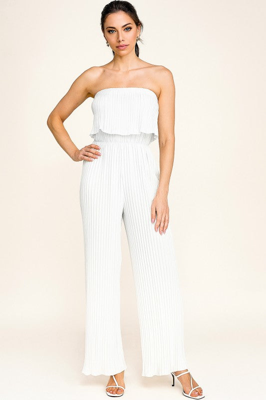 JP903 PLEATED JUMPSUITS