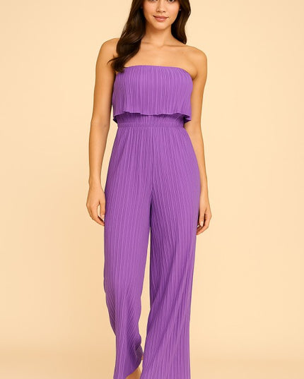 JP903 PLEATED JUMPSUITS