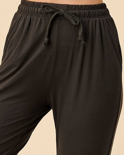 JK-SOLID DRAWSTRING SOLID JOGGERS