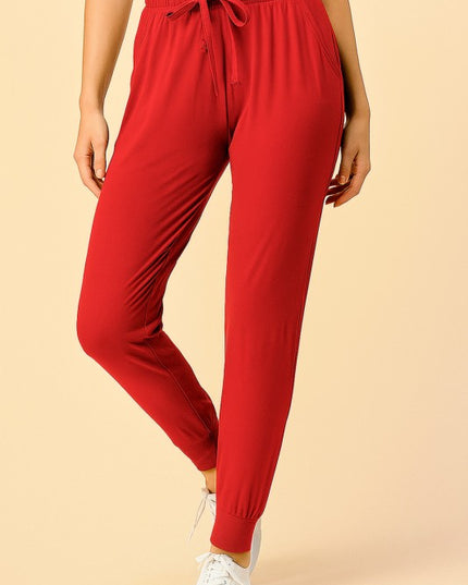 JK-SOLID DRAWSTRING SOLID JOGGERS