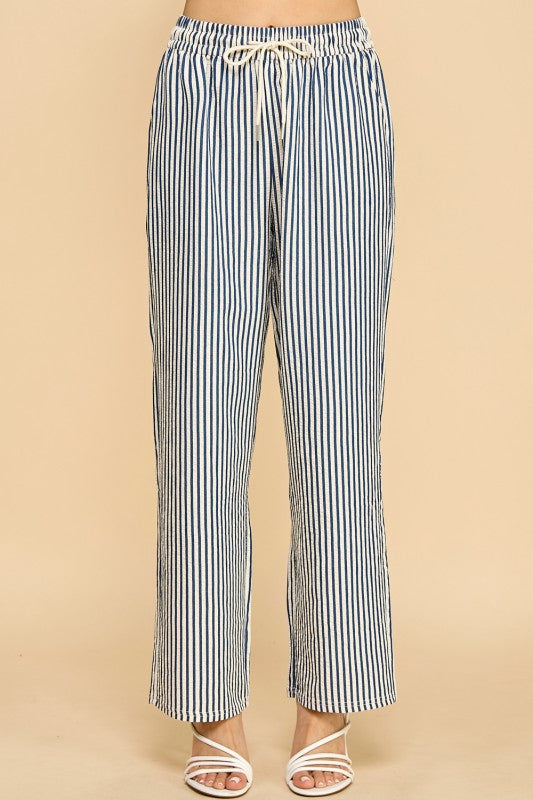PC17X PLUS SIZE STRIPE STRAIGHT LEG PANTS