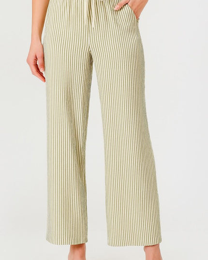 PC17 STRIPE STRAIGHT LEG PANTS