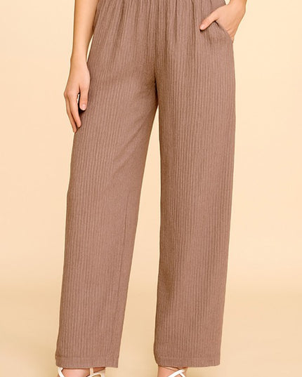 HK07 CRINKLE LOUNGEWEAR PANTS