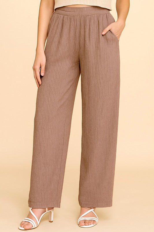 HK07 CRINKLE LOUNGEWEAR PANTS