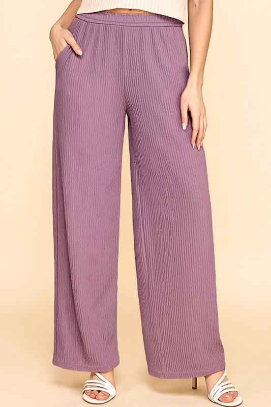 HK07 CRINKLE LOUNGEWEAR PANTS