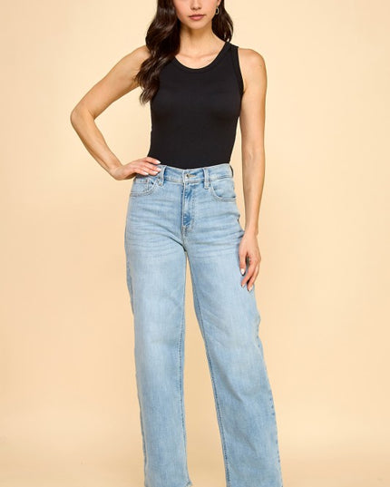 BST51 Scoop Neck Bodysuit – Fitted Stretch Basic Top