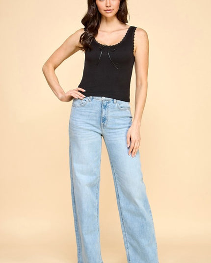PT25 EDGE LACE TRIM TANK TOP