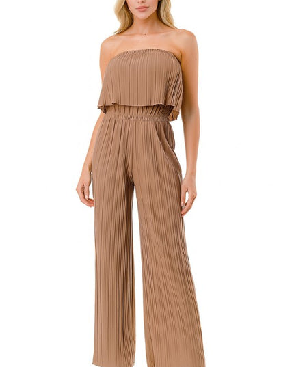JP903 PLEATED JUMPSUITS