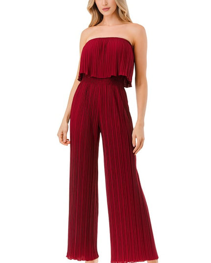 JP903 PLEATED JUMPSUITS