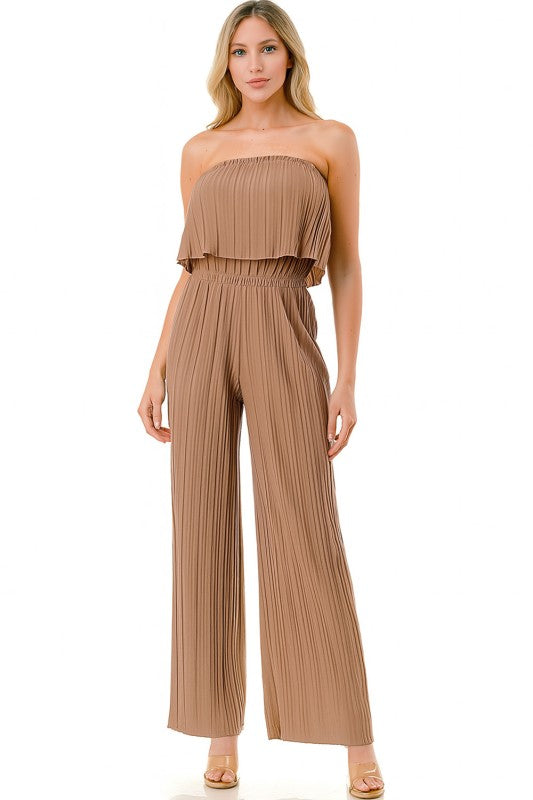 JP903 PLEATED JUMPSUITS