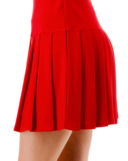 SCU15 Stretch Pleated Skort – High Rise Style