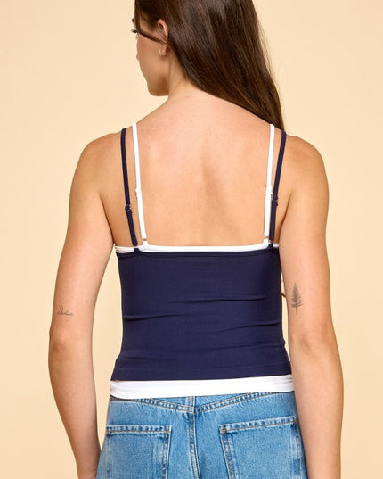 PT37 DOUBLE LAYER CAMI TANK TOP