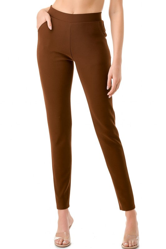 SCUP18X Plus Size Scuba Pants – High Waist Slim Fit Trousers