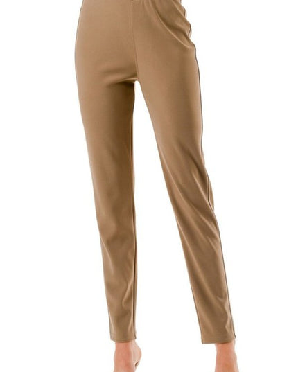 SCUP18X Plus Size Scuba Pants – High Waist Slim Fit Trousers