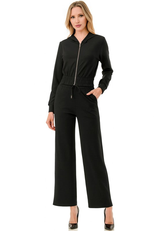 YS107 YOGA FABRIC HOODIE JACKET & PANT SET