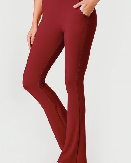 OTT60BX-PLUS SIZE OTTOMAN HIGH-RISE FLARE PANTS