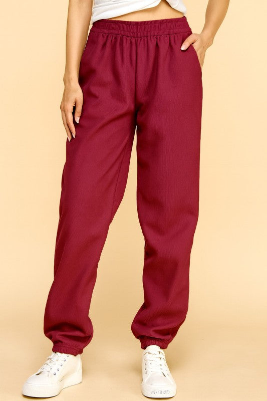CF0503X PLUS SIZE STRETCH CORDUROY FUR JOGGERS