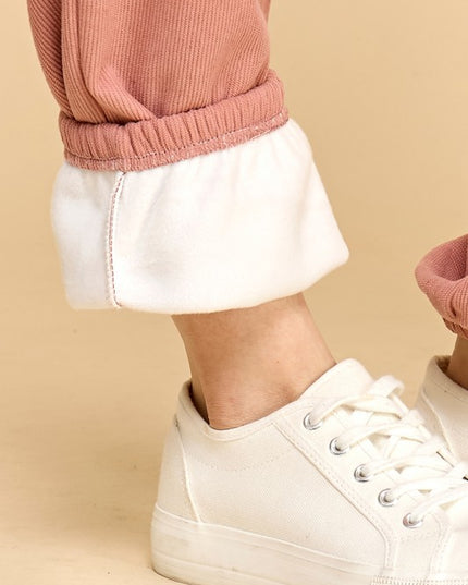 CF0503 Corduroy Fur Lined Joggers – Relaxed Winter Fit