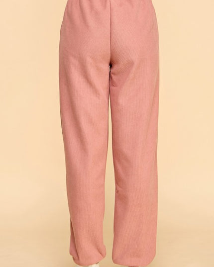 CF0503 Corduroy Fur Lined Joggers – Relaxed Winter Fit
