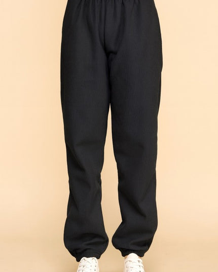 CF0503 Corduroy Fur Lined Joggers – Relaxed Winter Fit