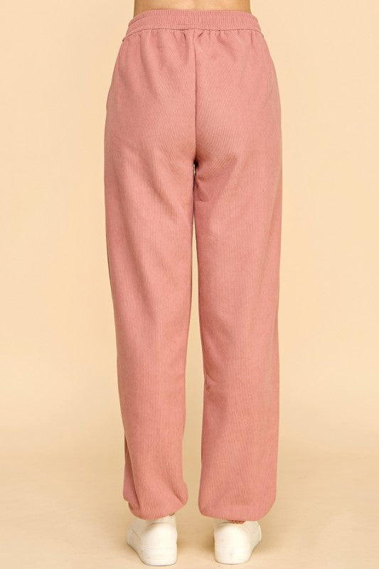 CF0503X PLUS SIZE STRETCH CORDUROY FUR JOGGERS