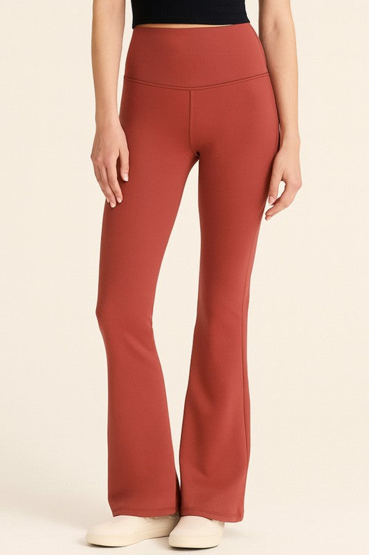 BLL02X PLUS SIZE ACTIVE HIGH-RISE BUTT LIFT FLARE YOGA