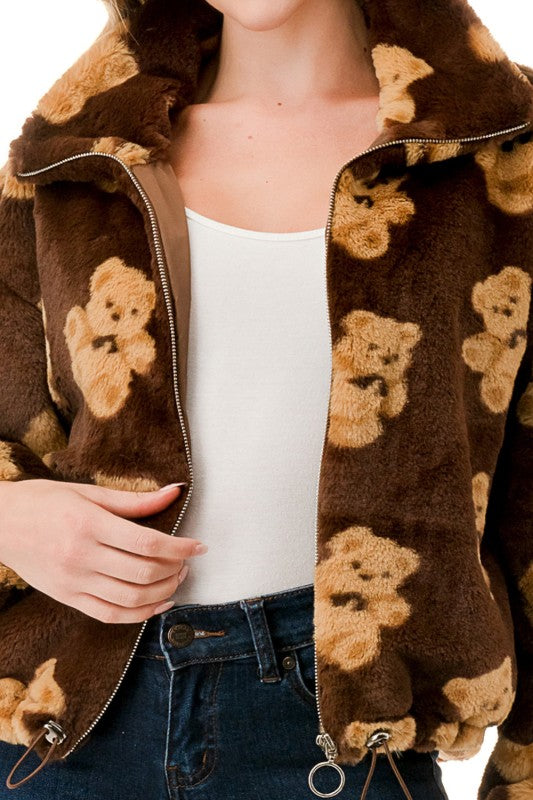 JACKET01 BROWN BEAR
