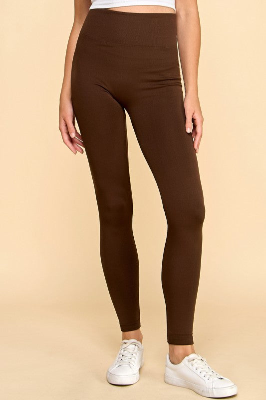 FL9500 PLUS SIZE HIGH RISE FLEECE LEGGINGS