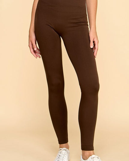 FL9500 PLUS SIZE HIGH RISE FLEECE LEGGINGS