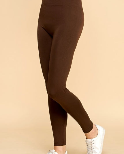 FL9500 PLUS SIZE HIGH RISE FLEECE LEGGINGS