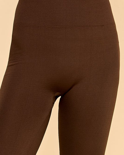 FL9500 PLUS SIZE HIGH RISE FLEECE LEGGINGS