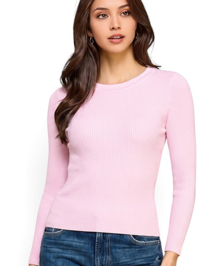 CRN01 Classic Round Neck – Long Sleeve Knit Sweater